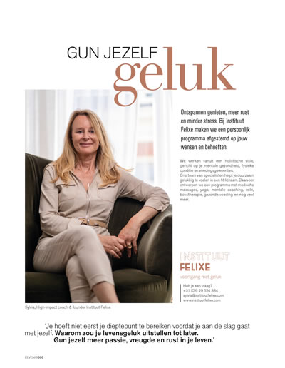 artikel in Leven magazine, 2022
